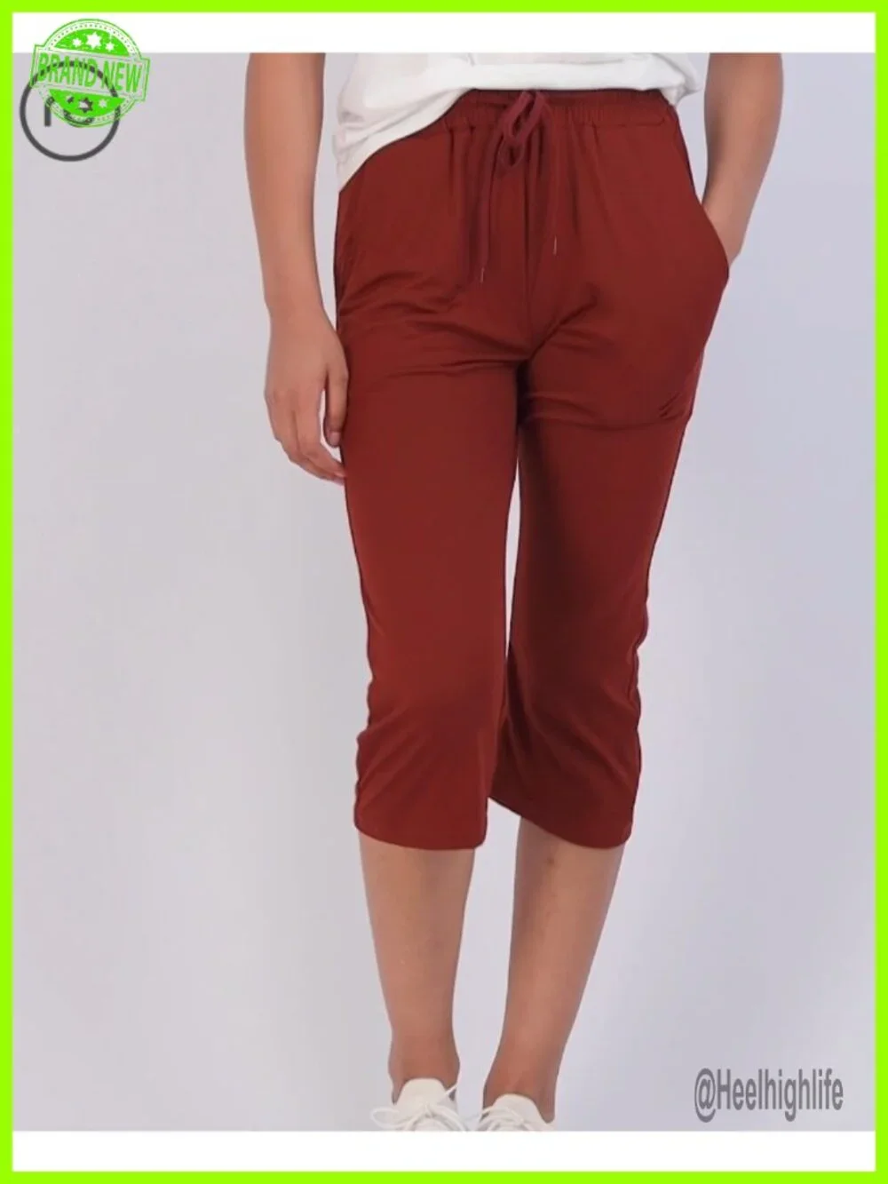 3 Pack Women's Capri Sweatpants Athletic Casual Yoga Pockets